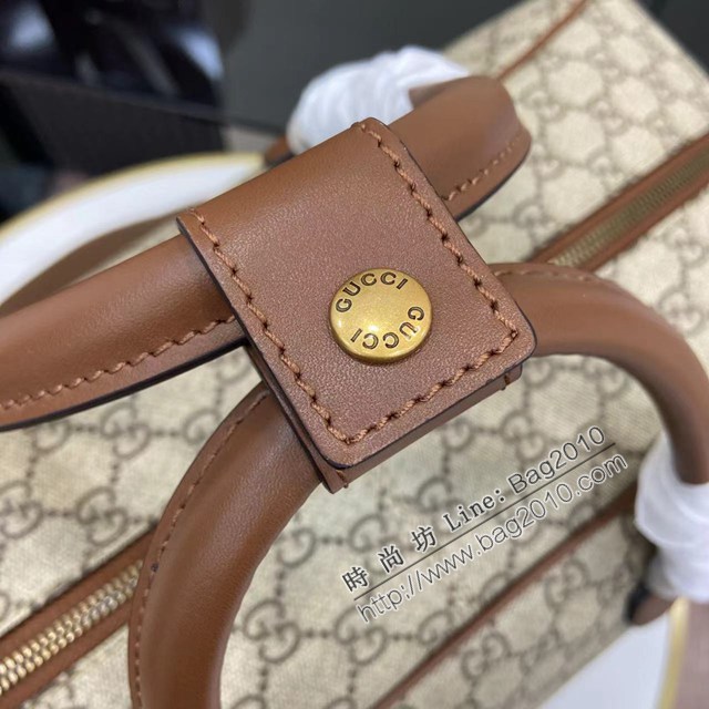 Gucci專櫃古馳最新款Emblem系列男女款手提旅行包旅行袋 jh2684型號：821148